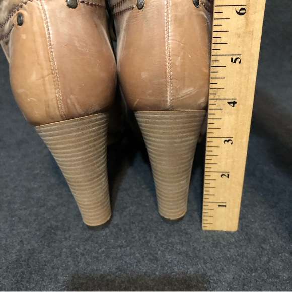 Alberto Fermani Women’s Brown Leather Almond Toe Heel Ankle Bootie Sz 41 US 10.5 - Picture 6 of 10